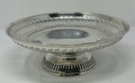 Load image into Gallery viewer, Antique Silver Pierced Dish on a Pierced Foot
