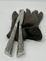 Load image into Gallery viewer, Antique Silver Handled Glove Stretchers
