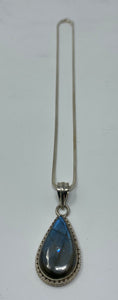 Silver and Labradorite Necklace
