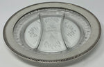 Load image into Gallery viewer, Sterling Silver and Etched Glass Partitioned Dish
