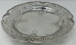 Load image into Gallery viewer, Silver Pierced Dish on Pedestal Foot
