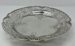 Load image into Gallery viewer, Silver Pierced Dish on Pedestal Foot
