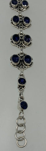 Load image into Gallery viewer, Silver and Iolite Bracelet
