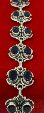 Load image into Gallery viewer, Silver and Iolite Bracelet

