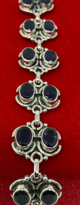 Silver and Iolite Bracelet