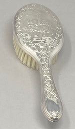 Load image into Gallery viewer, Silver Plated Pure Bristle Hair Brush

