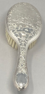 Load image into Gallery viewer, Silver Plated Pure Bristle Hair Brush
