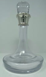 Load image into Gallery viewer, Silver and Glass Ships Decanter
