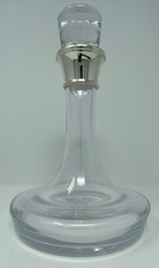 Silver and Glass Ships Decanter