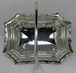 Load image into Gallery viewer, Antique Silver Plated Oblong Swing Handled Basket
