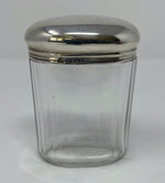 Load image into Gallery viewer, Antique Victoria Silver and Glass Dresser Jar
