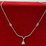 Load image into Gallery viewer, Silver and Cubic Zirconia Necklace
