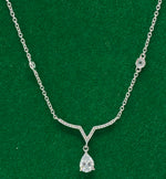 Load image into Gallery viewer, Silver and Cubic Zirconia Necklace
