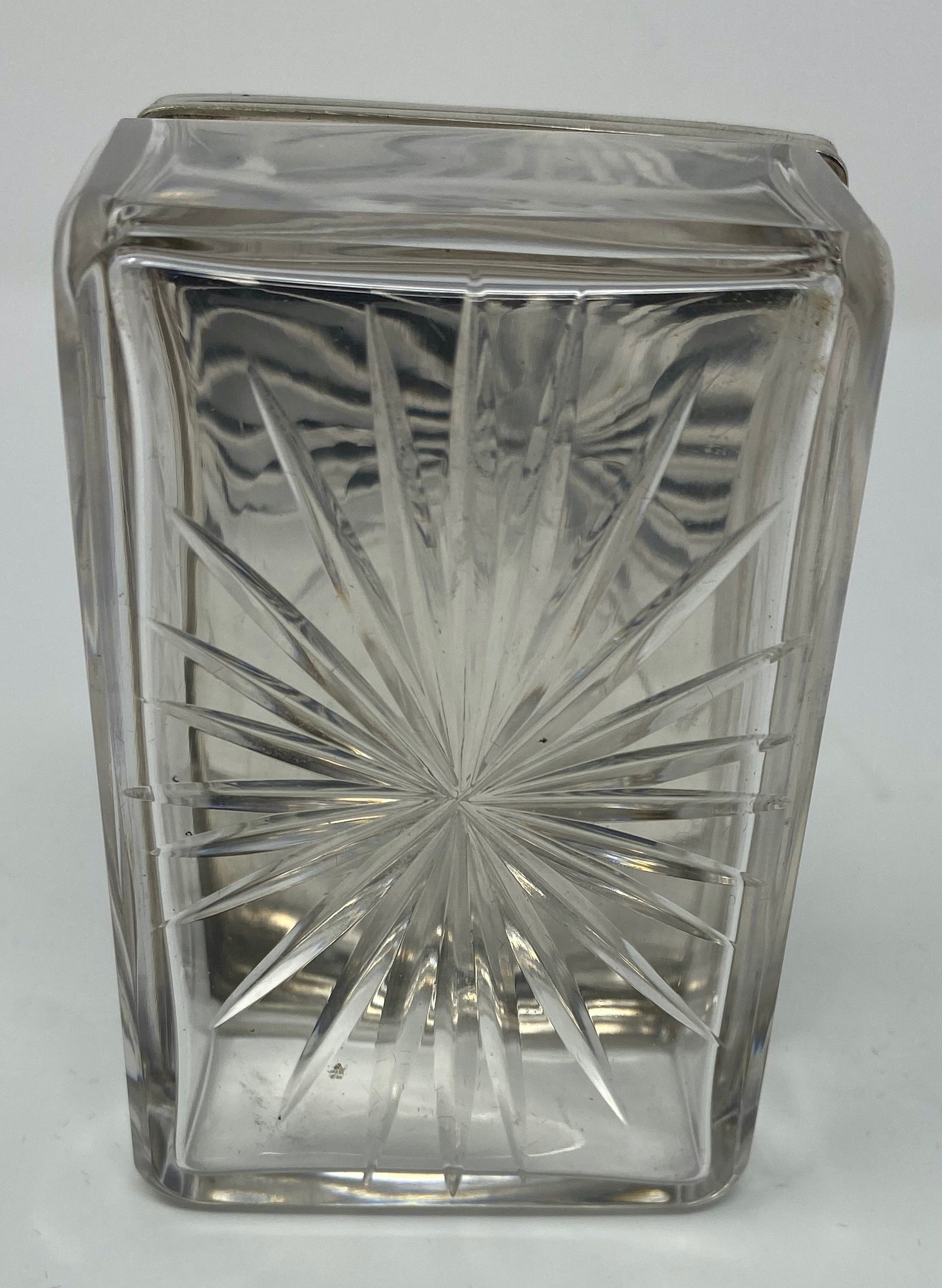 Antique Victorian Silver and Glass Table Box