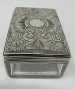 Load image into Gallery viewer, Antique Victorian Silver and Glass Table Box
