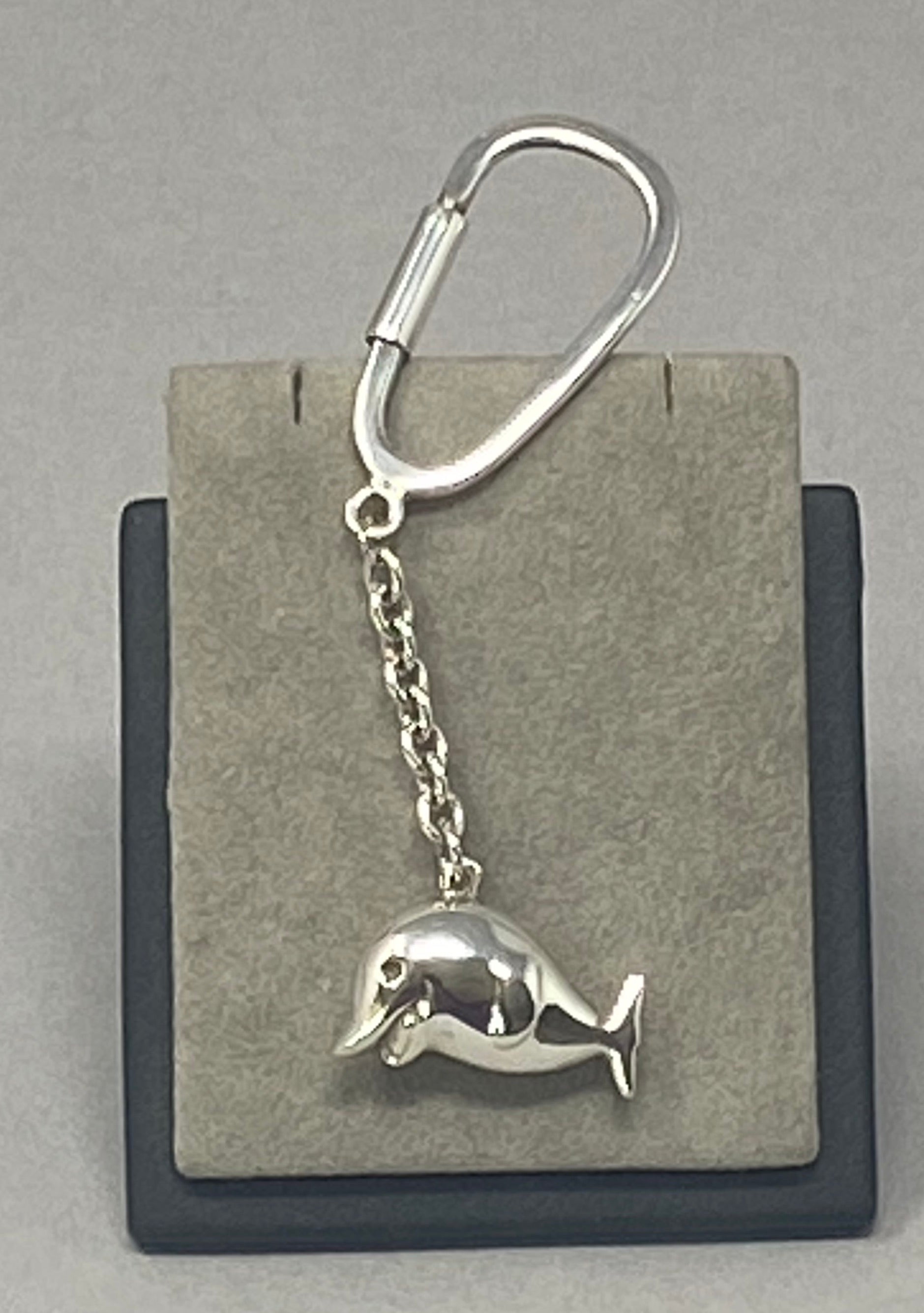 Silver Dolphin Keyring