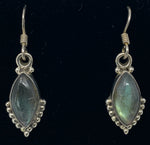 Load image into Gallery viewer, Silver and Labradorite Earrings
