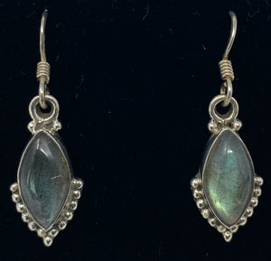 Silver and Labradorite Earrings