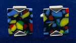 Load image into Gallery viewer, Multi Colour Resin Cufflinks
