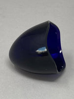 Load image into Gallery viewer, Silver Swing Handled Basket with Bristol Blue Glass Liner
