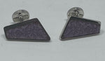 Load image into Gallery viewer, Lilac and Silver Cufflinks
