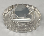 Load image into Gallery viewer, Antique Silver and Glass Inkwell
