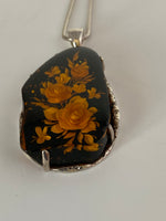 Load image into Gallery viewer, Silver and Amber Necklace
