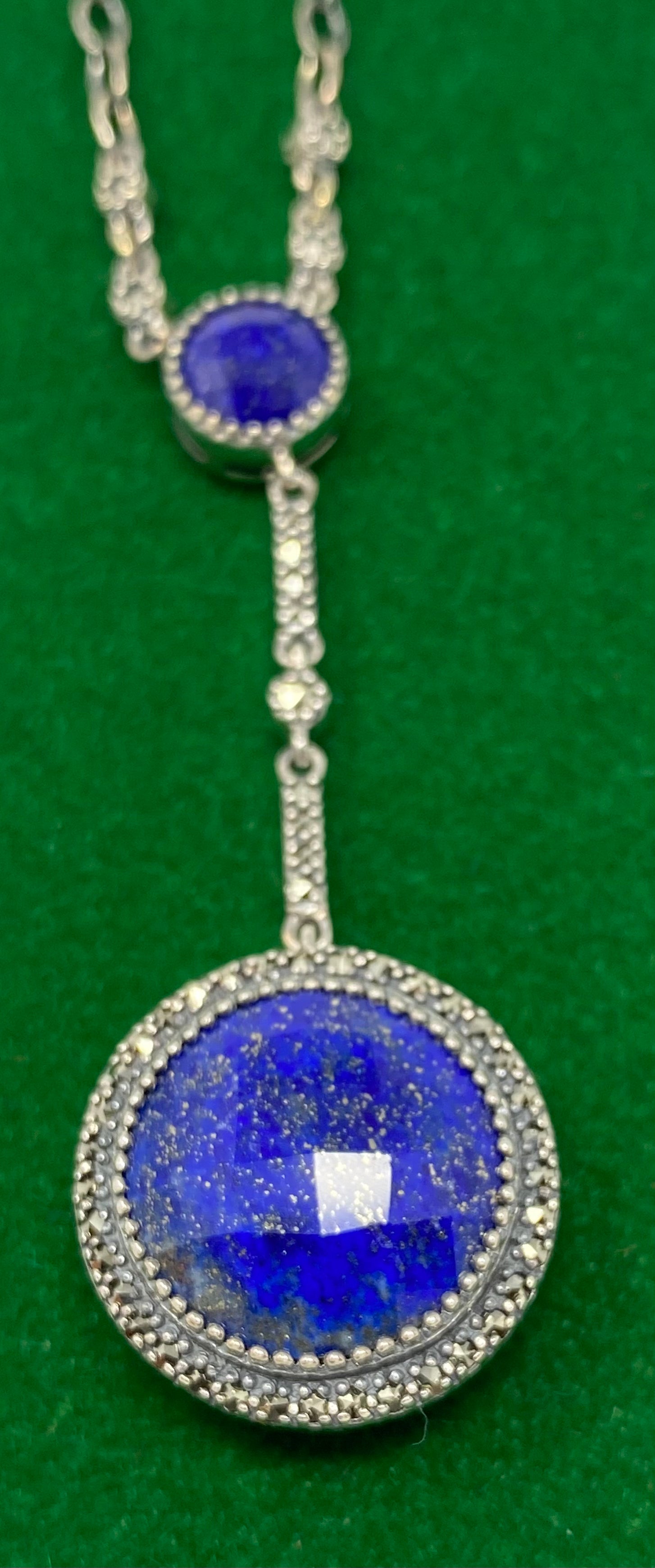 Silver and Lapis Lazuli Necklace