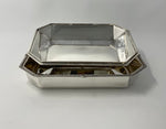 Load image into Gallery viewer, Silver Art Deco Serving Dish and Cover with Side Handles
