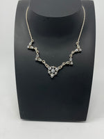 Load image into Gallery viewer, Silver and Cubic Zirconia Necklace
