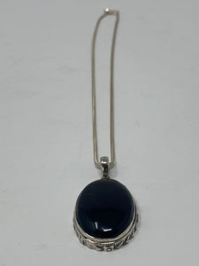 Silver and Black Onyx Pendant