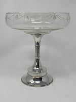 Load image into Gallery viewer, Silver Plated Glass Centrepiece
