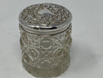 Load image into Gallery viewer, Antique Silver and Cut Glass Dresser Bottle
