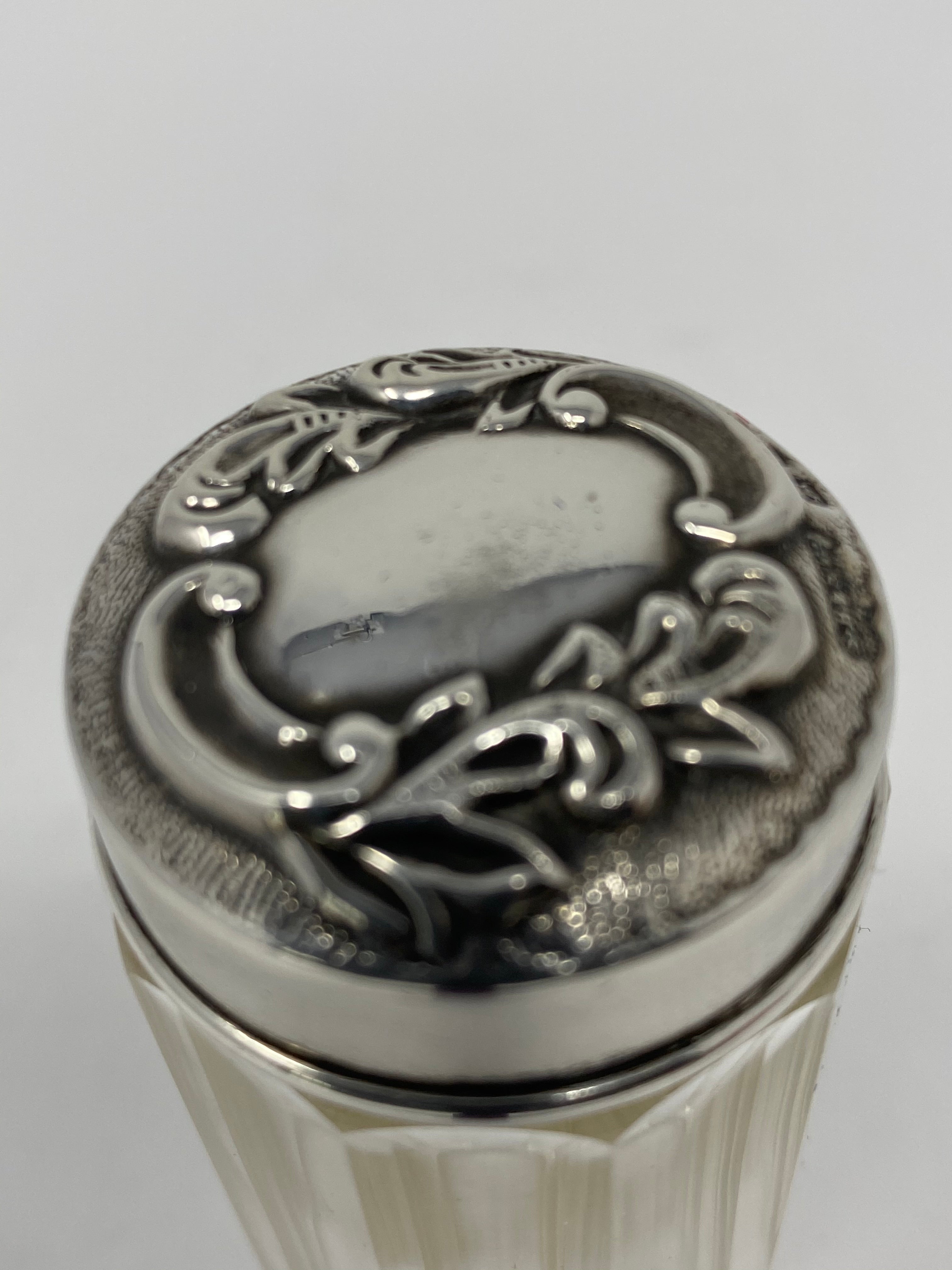 Antique Silver Dresser Jar