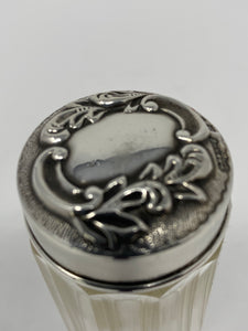 Antique Silver Dresser Jar