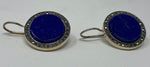 Load image into Gallery viewer, Silver, Lapis Lazuli and Marcasite Earrings
