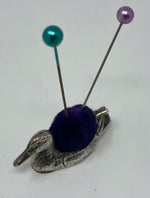 Load image into Gallery viewer, Silver Duck Pin Cushion
