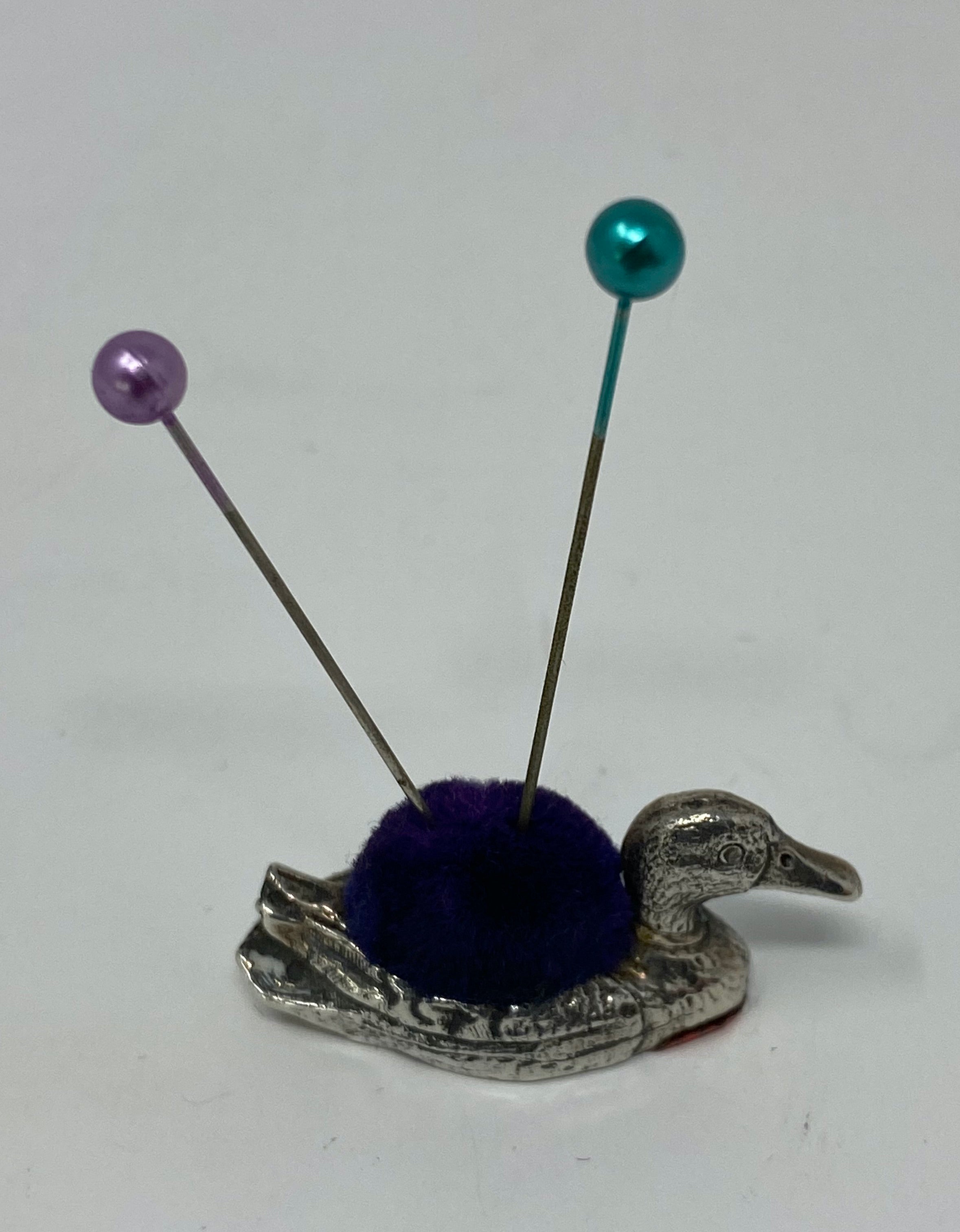 Silver Duck Pin Cushion