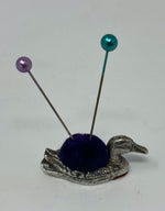 Load image into Gallery viewer, Silver Duck Pin Cushion
