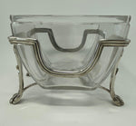 Load image into Gallery viewer, Antique Victorian Silver Plate and Cut Glass Bowl in Stand
