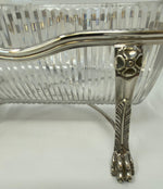 Load image into Gallery viewer, Antique Victorian Silver Plate and Cut Glass Bowl in Stand
