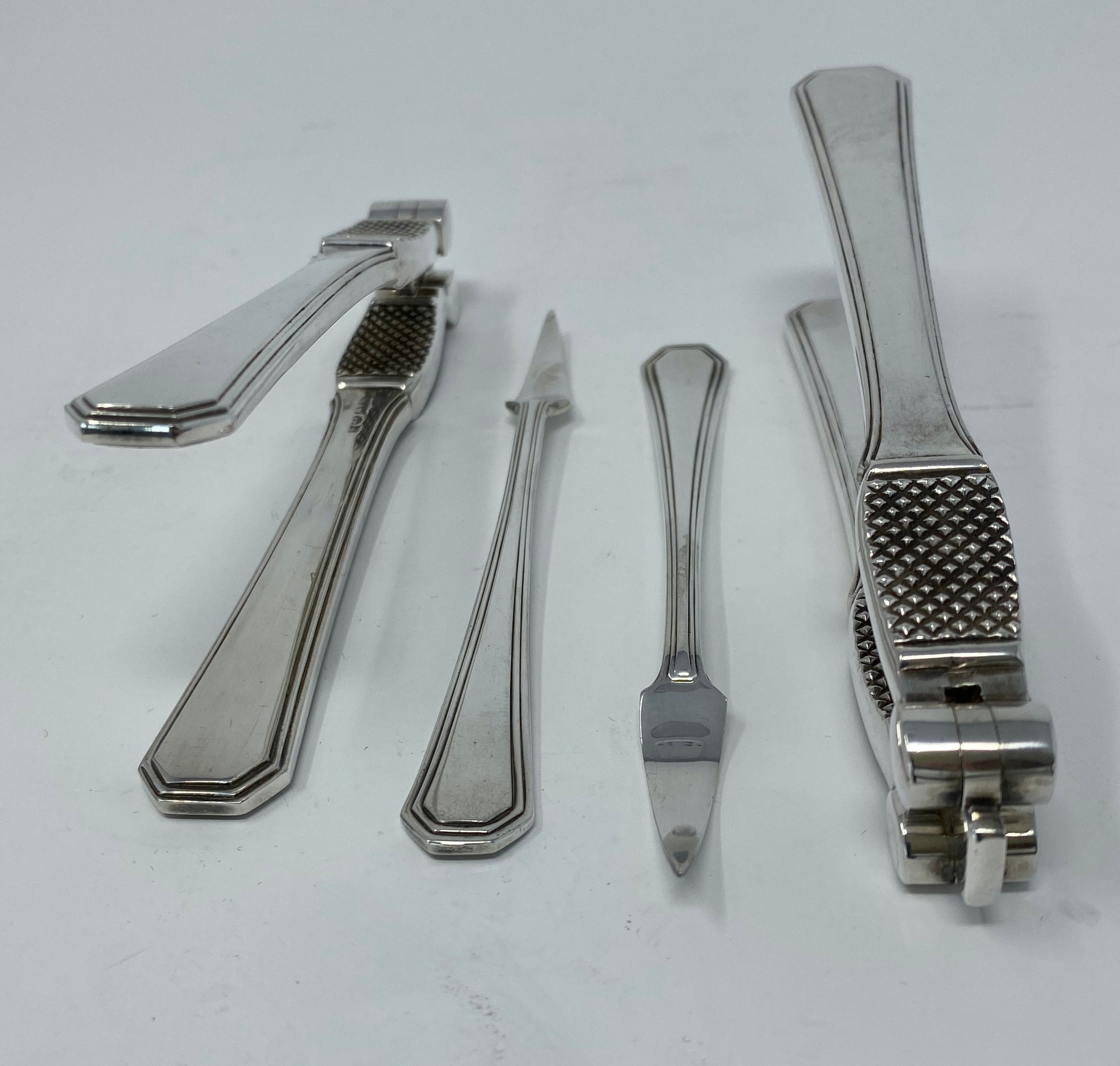 Antique Silver Plated Mappin & Webb Nutcracker Set