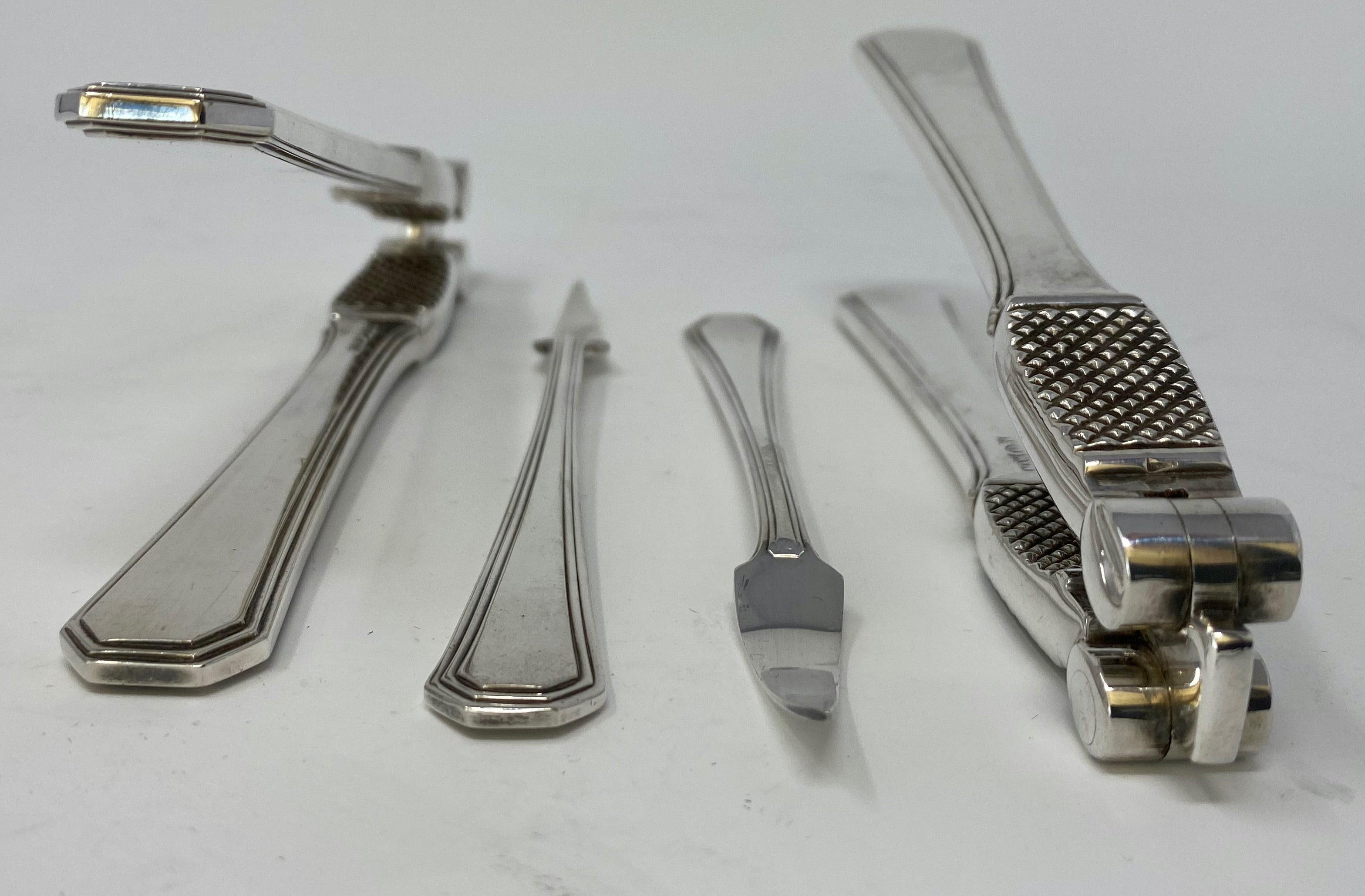 Antique Silver Plated Mappin & Webb Nutcracker Set