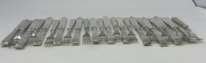 24 Piece Silver Plated Mappin & Webb Art Deco Fish Set