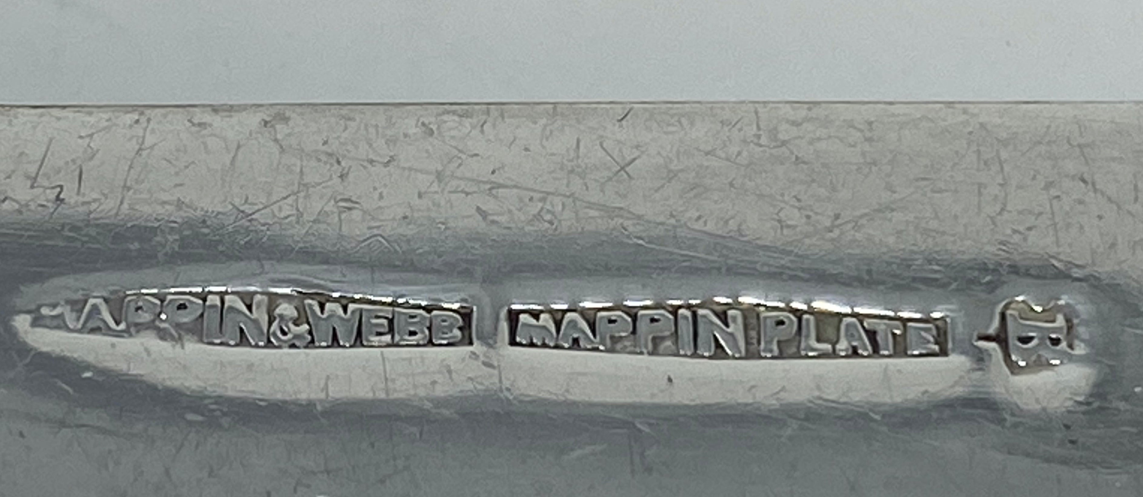24 Piece Silver Plated Mappin & Webb Art Deco Fish Set