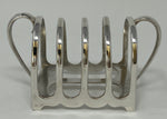Load image into Gallery viewer, Silver Plated Four Bar Toast or Letter Rack
