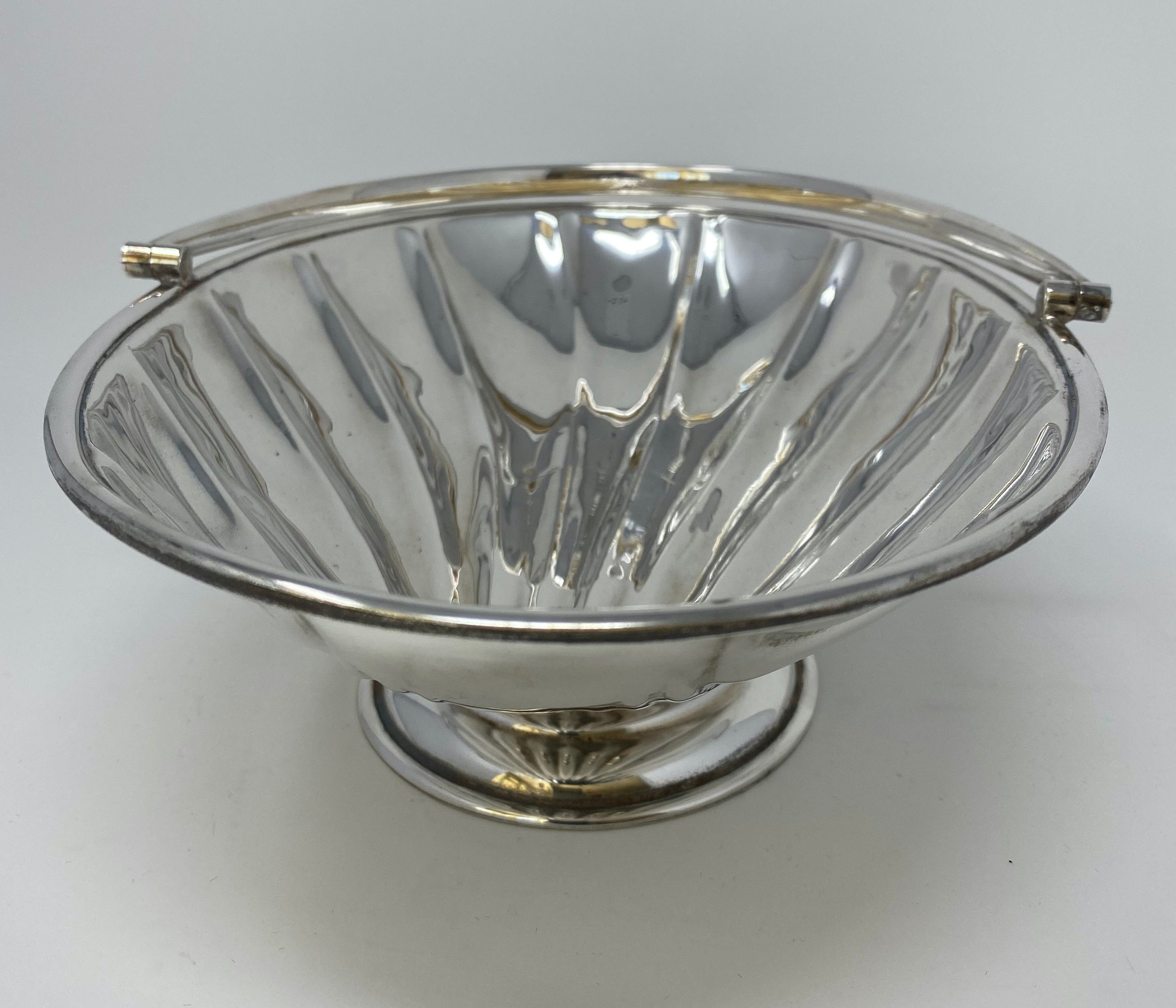 Silver Plated Deco Style Basket