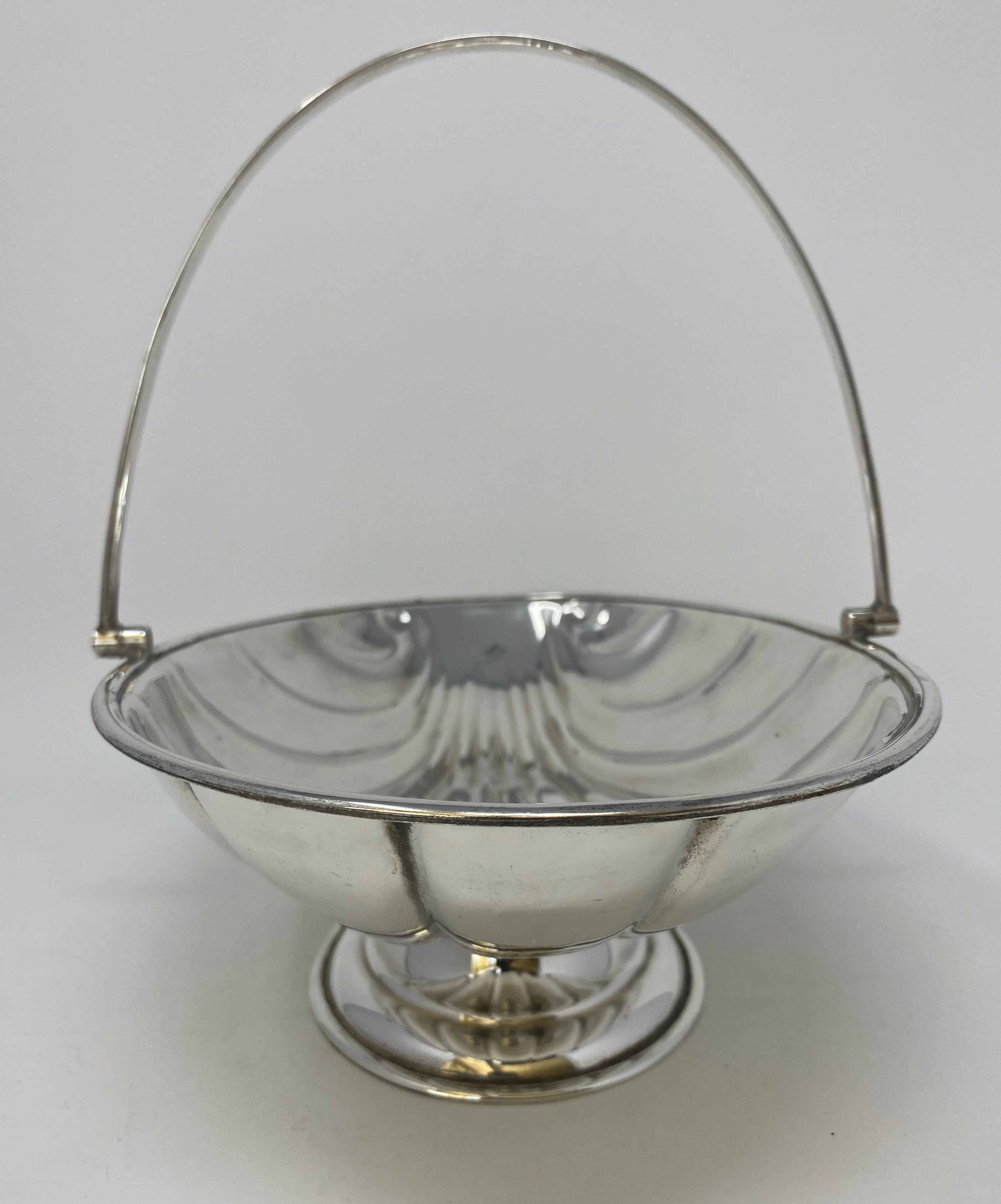 Silver Plated Deco Style Basket