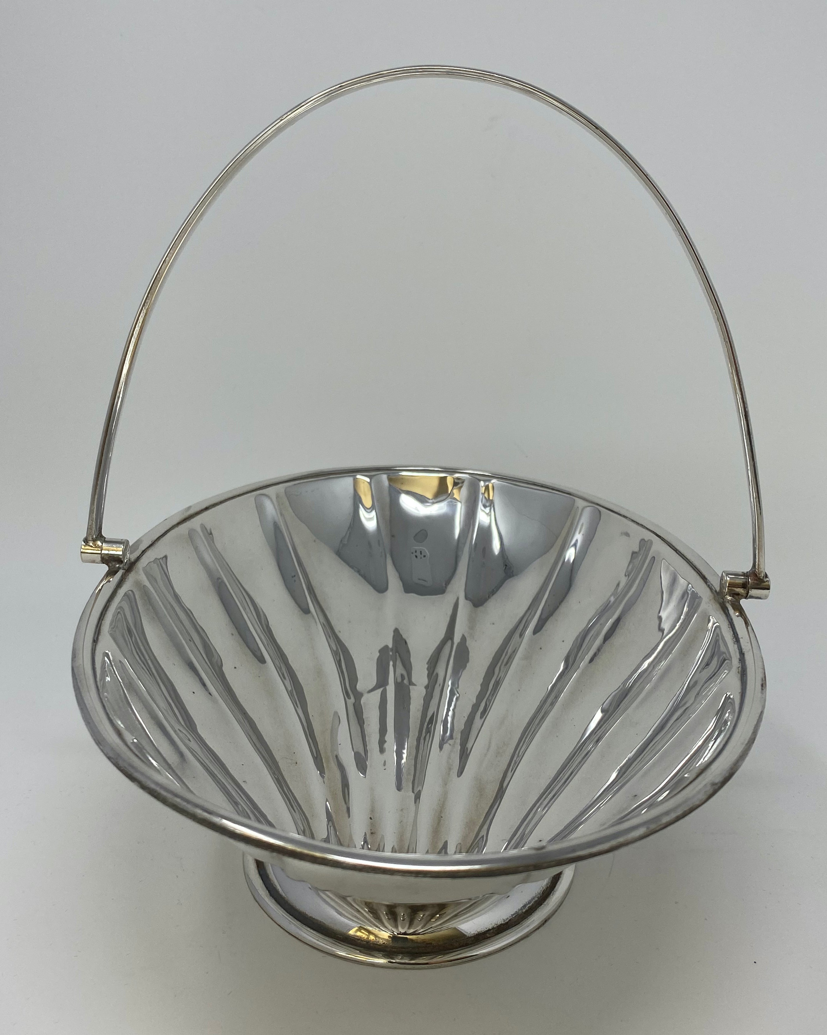 Silver Plated Deco Style Basket