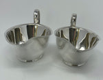 Load image into Gallery viewer, Pair of Silver Plated Sauce Boats with Guiness Crest (worn)

